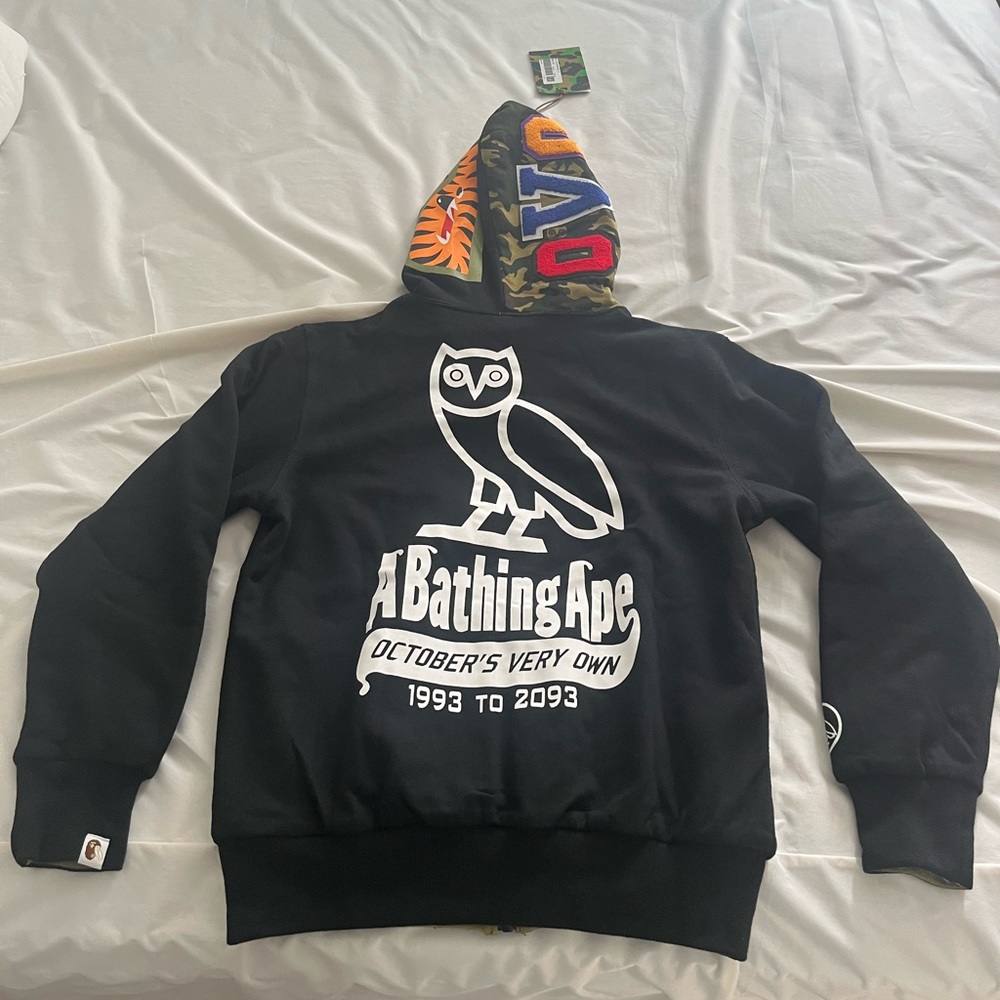 Bape X OVO full zip up hoodie